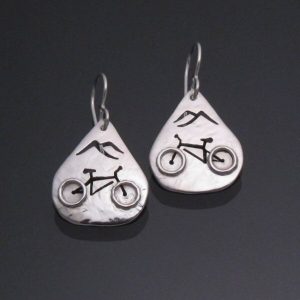 Mountain Biking Earrings