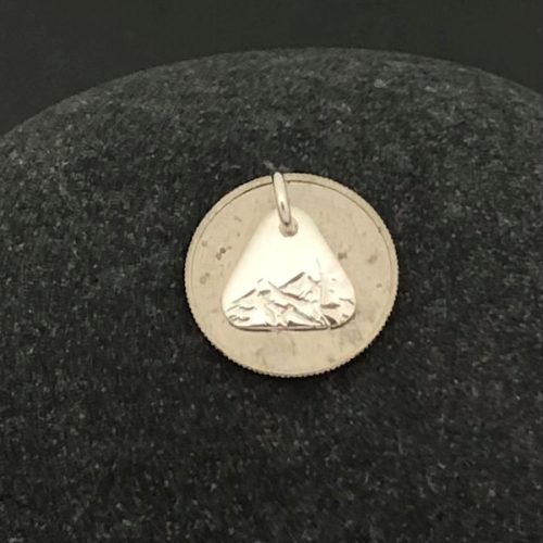 Textured-Mountain-Pendant-Small-with-Dime