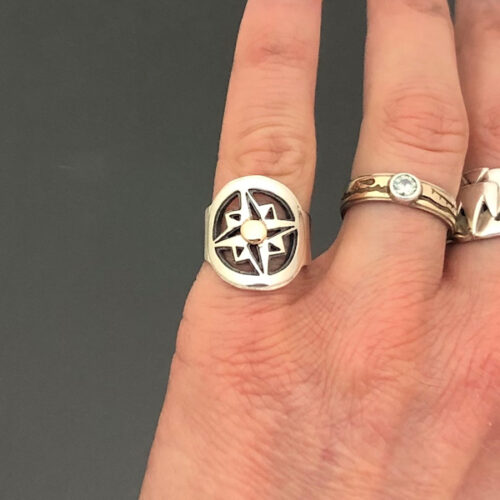 Compass-Ring-Pierced-Oxidized-On-Finger