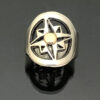 Compass-Ring-Pierced-Oxidized-Top